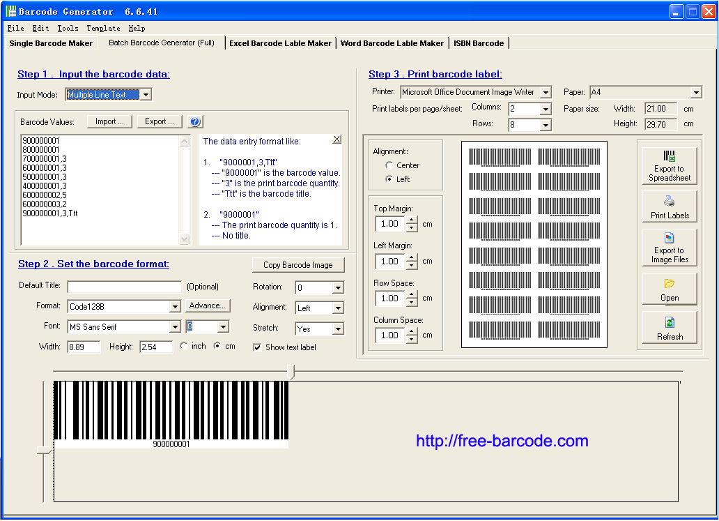 Barcode Generator Software Free Mac